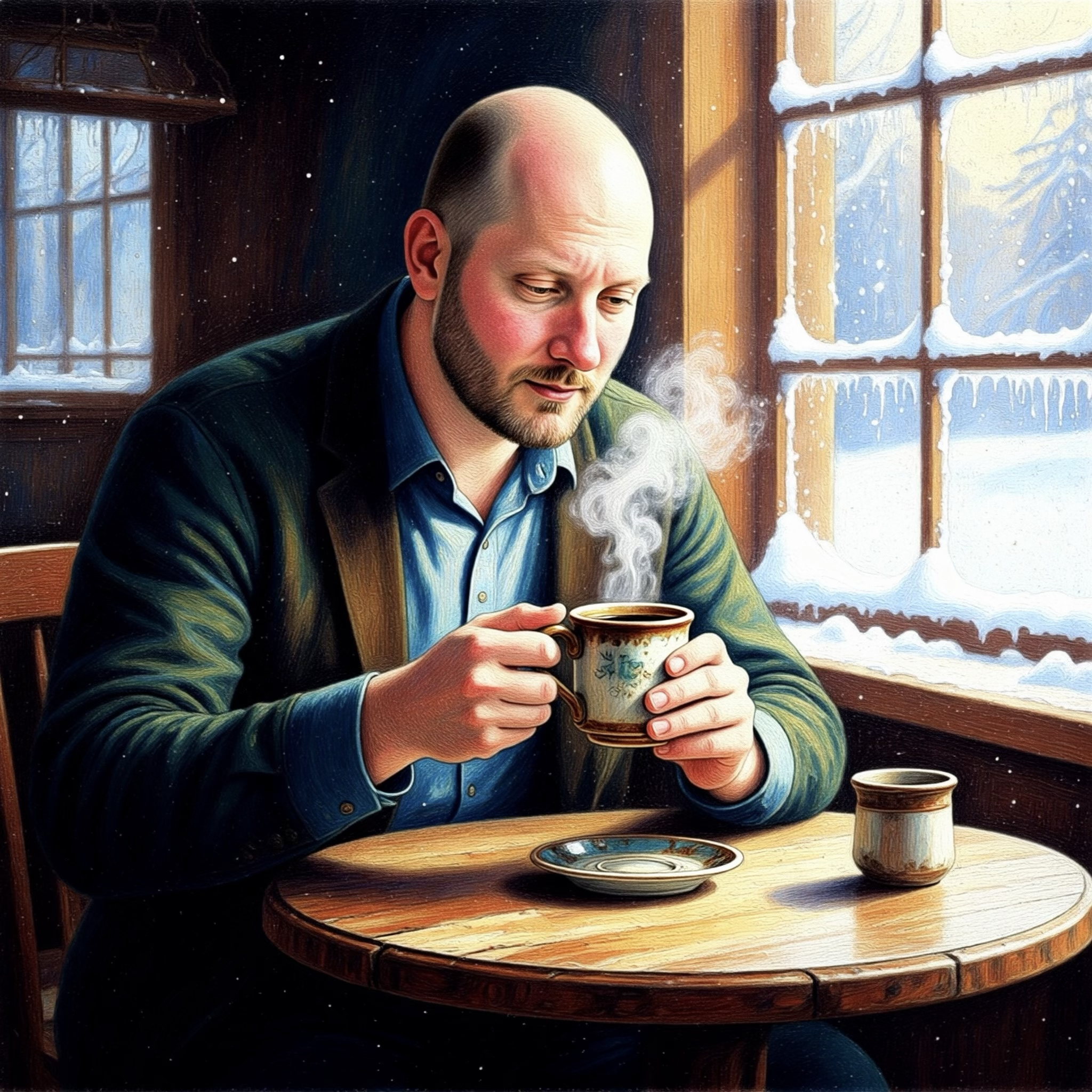 Alex Thane, illustrated portrait